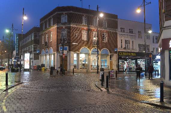 Romford at night